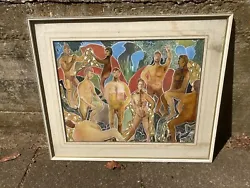 Buy Mid Century 1960’s Artwork/Painting Gay Interest • 95£
