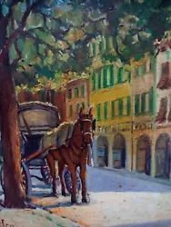 Buy Horse Drawn Carriage Oil Painting • 9.99£
