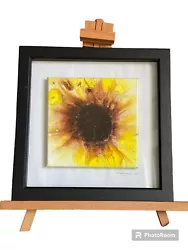 Buy Original 1/1 Unique Abstract Art Sun Sunflower Acrylic Painting Present Gift • 35£