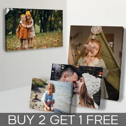 Buy Personalised Canvas Photo On Canvas Print Framed A0 A1 A2 A3 A4 A5 Ready To Hang • 44.90£