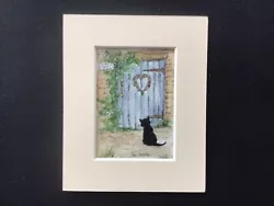 Buy Aceo Original Watercolour Painting By Toni Cat Hello Mum I’m Home • 7.30£