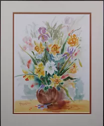 Buy Original New England Watercolor Art, Angelina Wood Daffodils Still Life Painting • 259.87£