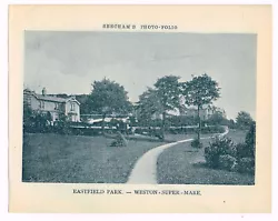 Buy Weston Super Mare Eastfield Park Somerset Antique Print Picture 1900 BPF#1728 • 2.99£