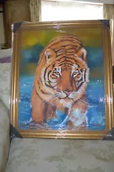 Buy Steven Henty Oil Painting -  Tiger   Framed • 195£