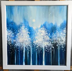 Buy Moon Forest 2020 - Framed ORIGINAL Oil Painting - By JENNIFER TAYLOR  • 145£