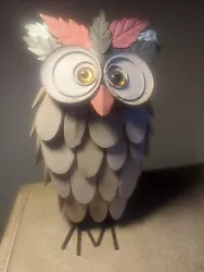Buy Pink Driftwood Owl Wood Figure Galvanized Metal Owl Figure Home Decor • 12.40£