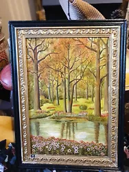 Buy Original Painting Woodland Scene F. H. Brooks, Signed 1984. 50x37cm. Framed. • 15£
