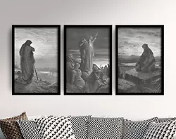 Buy The Prophet Collection - Set Of 3 Paintings By Gustave Dore - Art Print Poster • 199£