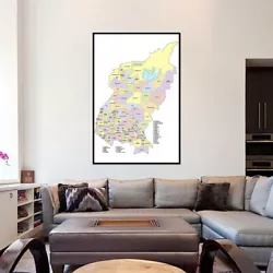 Buy Quezon City Map Art Background Poster Painting Office Home Wall Decoration • 6.14£