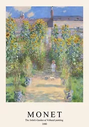 Buy Claudie Monet Poster Vintage Paint Classic Old Retro Print Wall Art Home Decor • 4.99£