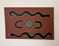 Buy Australian Aboriginal Original Artwork-Daisy Kanari. Large Acrylic On Canvas 90s • 225£