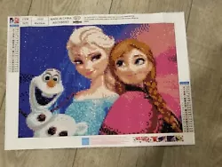 Buy Frozen Elsa Anna Olaf Completed Diamond Painting 3D Poster 12x16 • 35.91£