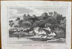 Buy Antique Print Ludlow Castle Shropshire C1820 • 4£