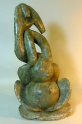 Buy Vtg Signed AFRICAN Sculpture Carved Stone Shona Abstract Fertility Picasso Style • 1,847.10£