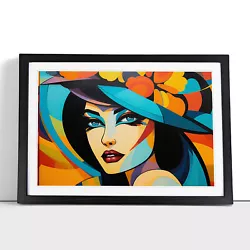 Buy Art Deco Woman Pop Art Framed Wall Art Poster Canvas Print Picture Home Painting • 14.95£