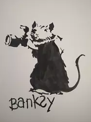 Buy Banksy Paper Paper Drawing. • 50.64£