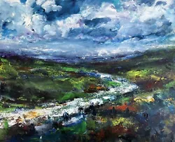 Buy Original Painting  Acrylic On Canvas  'Clouds Over The Estuary’ 76cm X 61cm • 149£