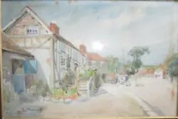 Buy Antique Original Watercolour  Painting English Village Landscape  George Phoenix • 80£