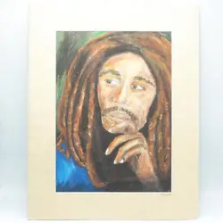 Buy Painting Art Acrylic On Paper Bob Marley Signed • 177.31£