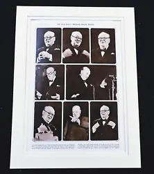Buy Winston Churchill Prime Minister Orator Satirist Debater Vintage Print 1954 • 48£