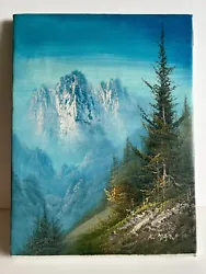 Buy  Mountain Scene  With Autumn/snow Oil Painting, 12x15in • 25£