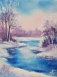 Buy Winter Mercy, Ukrainian Artist Original Oil Painting Art Gift Decor • 24.76£