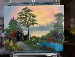 Buy Original Oil Painting 18x24 “Country Charm” Art/Landscape (Bob Ross Style) • 86.82£