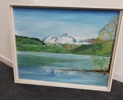 Buy Oil Painting Of Mountain River Scene Signed By D G Bishop 1975 Cs M32 • 14.99£