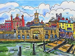 Buy Original Watercolour Painting Ramsgate Royal Harbour By Ann Marie Whitton • 25£