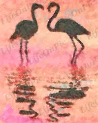 Buy Flamingo Decor Wall Art, Digital Image Picture Photo Wallpaper Background • 1.51£