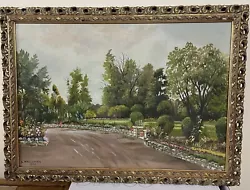 Buy Beautiful Original Framed Oil Painting By L Mallender Date 1960 ~ A Garden View • 30£