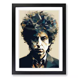 Buy Bob Dylan Geometric Wall Art Print Framed Canvas Picture Poster Decor • 34.95£