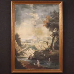 Buy Antique Landscape Tempera On Paper Artwork Italian Painting Art 18th Century • 2,750£