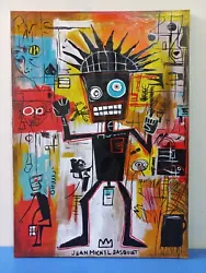 Buy Jean-Michel Basquiat (Handmade)  Painting On Canvas Signed & Stamped 50x70 Cm • 632.49£