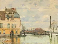 Buy Alfred Sisley French Flood Port Marly Old Art Painting Poster Print Bb4797b • 10.99£