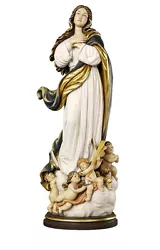 Buy Virgin Mary Assumption By Murillo Statue Wood Carving • 14,052.65£
