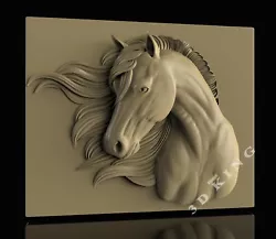Buy 3D STL Model HORSE HEAD 2 For CNC Router Printer Engraver Carving Aspire Artcam • 1.24£