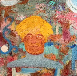 Buy American Unique Modern Abstract Mixed Media Oil Painting Of Andy Warhol 1960s • 2,767.13£
