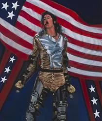 Buy Original Oil Painting, Michael Jackson, On Canvas Including Frame • 65,000£