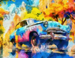 Buy Digital Image Wal Art Picture Photo Pic Wallpaper Background Of Old Car PNG • 1.32£