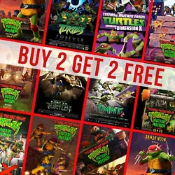 Buy Teenage Mutant Ninja Turtles Movie Posters Series Wall Art Poster Print A4 A3 A2 • 5.99£