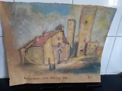 Buy Vintage Pastel And Paint Picture Rudershein West Germany 1946 Signed • 19.99£