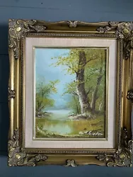 Buy T Goodson Original Oil Painting On Canvas - Woodland River Scene  • 35£