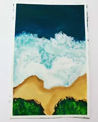 Buy SALE Postcard  Landscape BRAND NEW Original Artwork Illustration GOUACHE BEACH • 1.85£