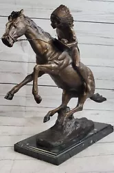 Buy Frederic Remington Cheyenne Indian Warrior Western Bronze Figurine • 394.31£