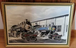 Buy Original Oil On Canvas Painting - North American Loco's By Andrew Ayre • 250£