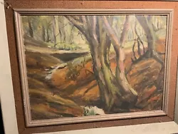 Buy Mid-C Oil Painting Epping Forest Stream John Richards  • 125£