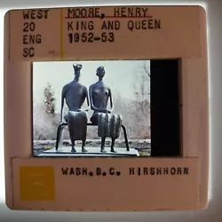 Buy Henry Moore King And Queen 1952-53 Sculpture 35mm Glass Slide • 18.90£