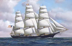 Buy ANTONIO JACOBSEN, FLYING CLOUD, Clipper Ship Painting NEW Fine Art Giclee Print  • 5.66£