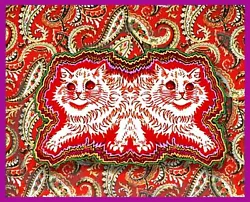 Buy Louis Wain - Trippy Kitty Art Painting Print • 6.79£